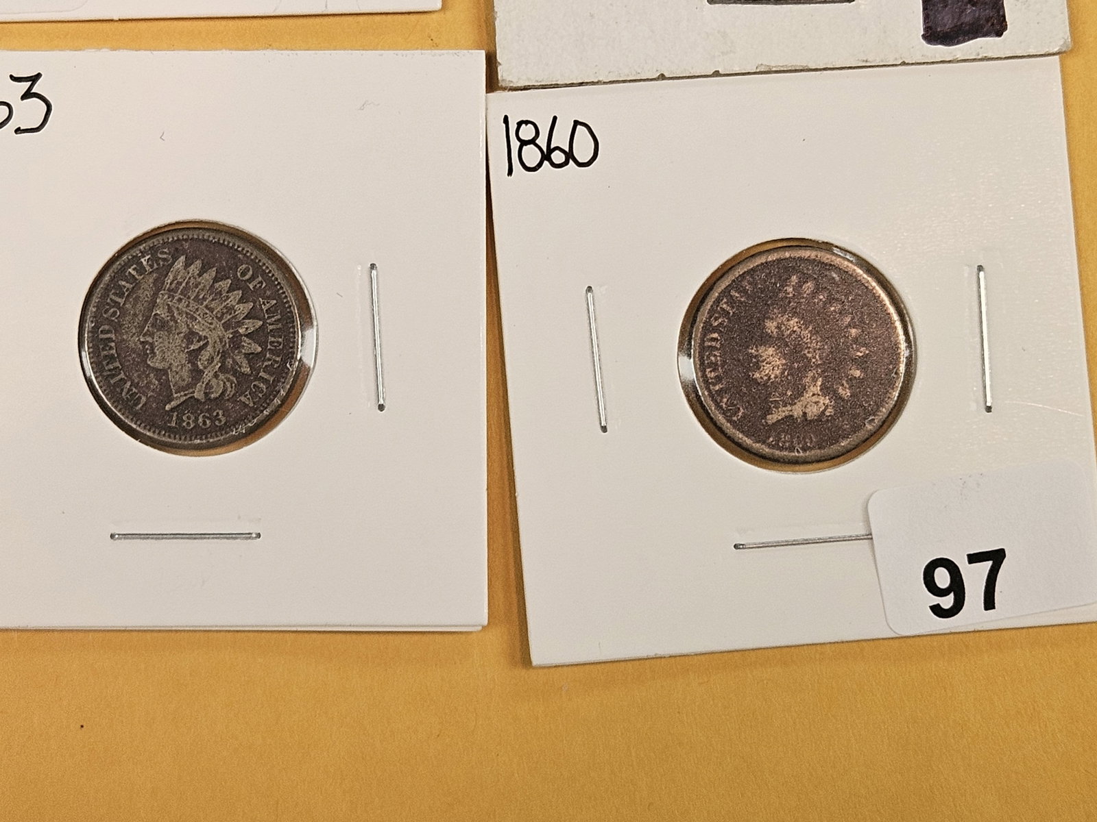 Eight mixed better date or Semi-key Indian Cents - 5