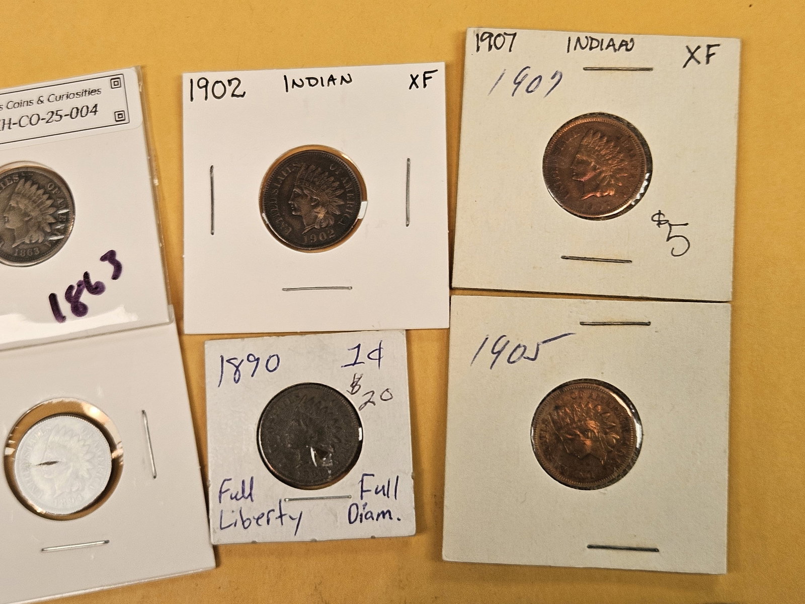 Seventeen mixed Indian Cents - 4