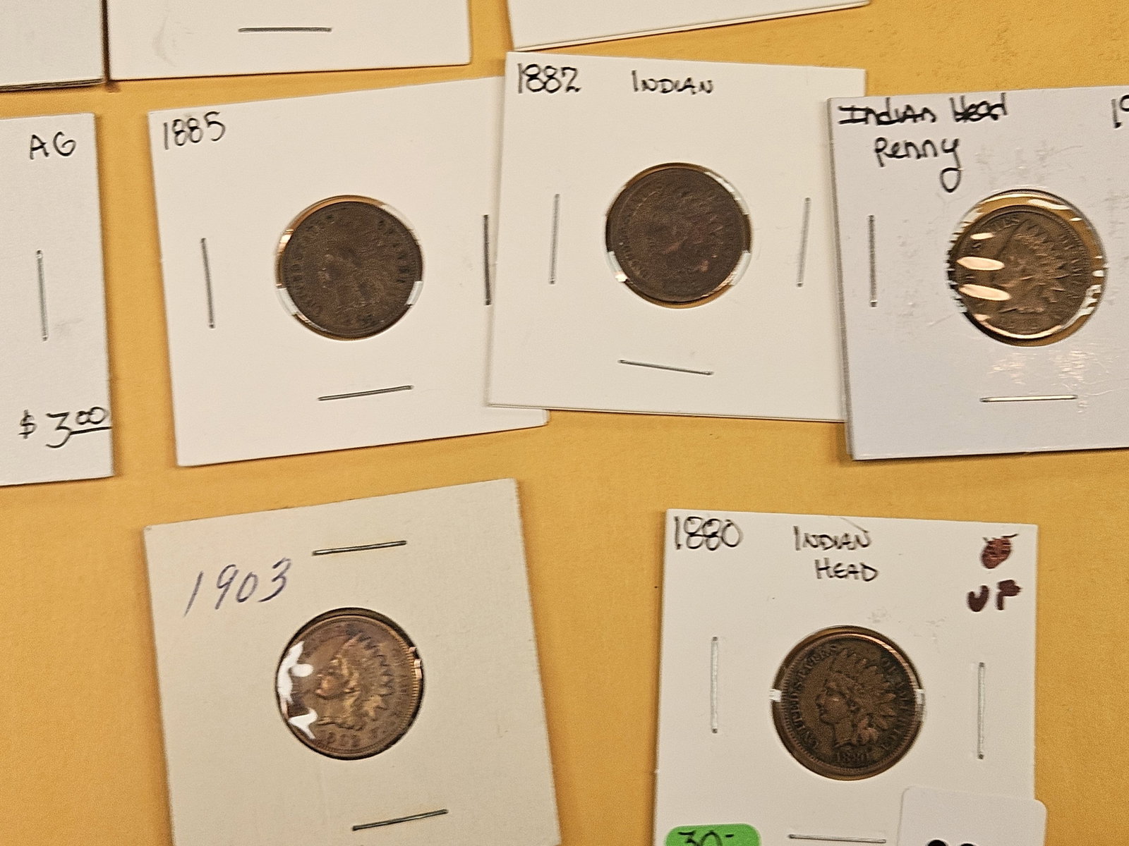 Seventeen mixed Indian Cents - 6
