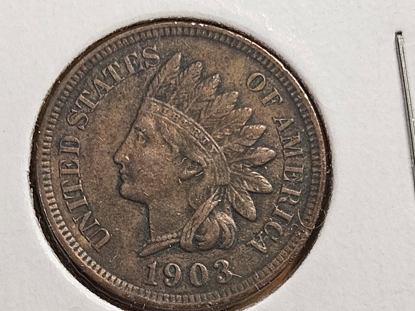 Four nicer Indian cents in Extra Fine through Uncirculated Red-Brown - 6