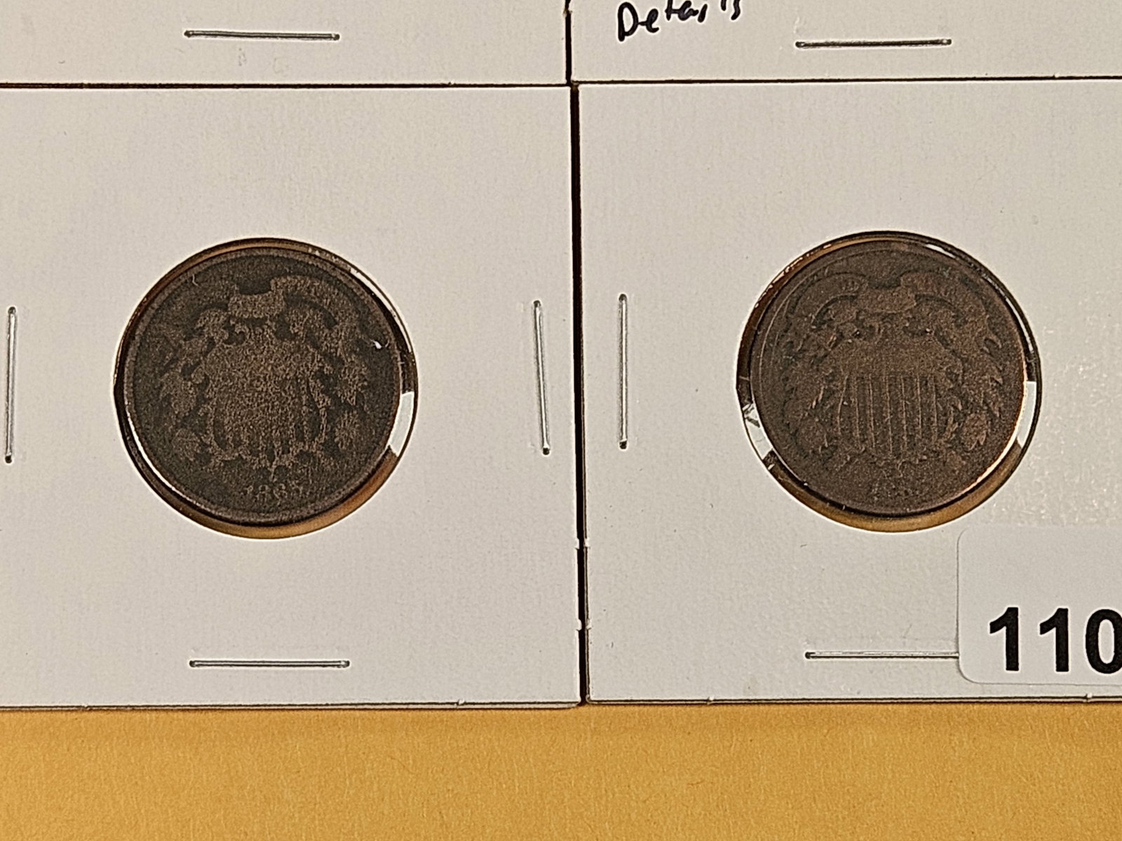 Four mixed 2-Cent pieces - 3