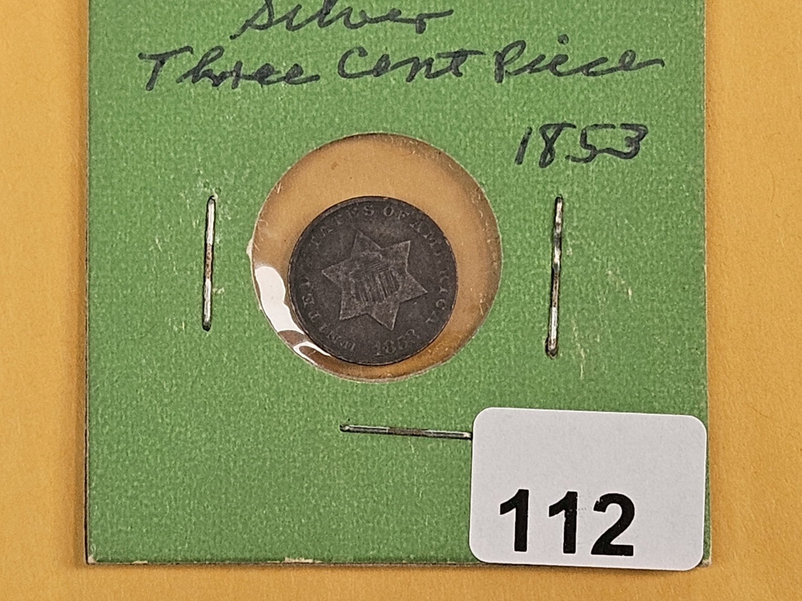 1853 Three Cent Silver Trime in Fine - 2