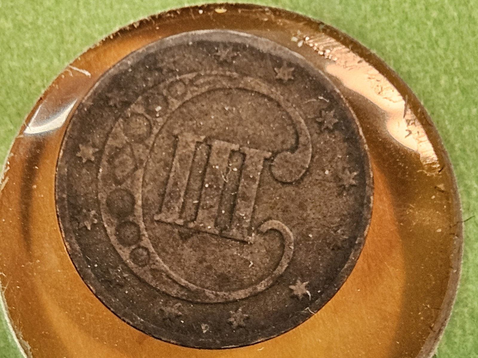 1853 Three Cent Silver Trime in Fine - 3