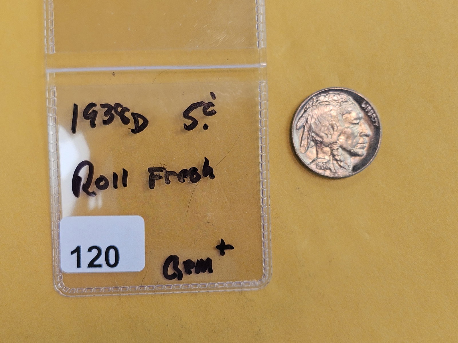 GEM Brilliant Uncirculated plus 1938-D Buffalo Nickel - 2