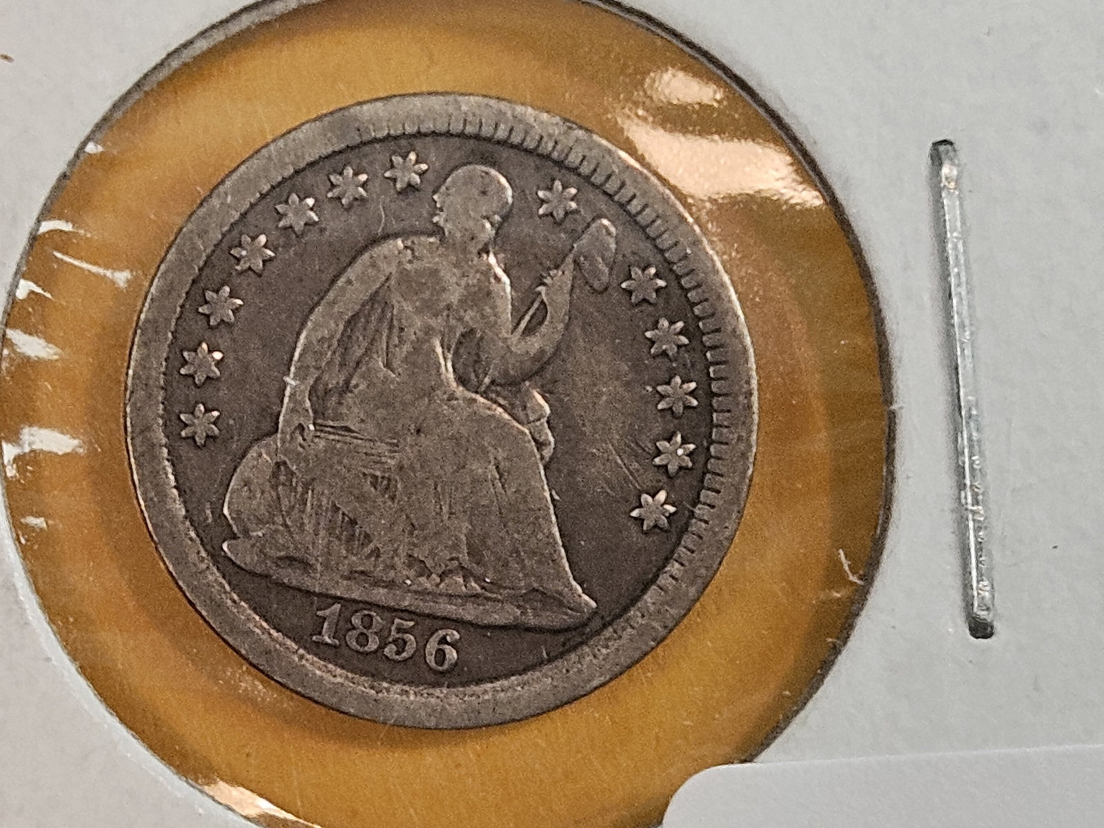 Three mixed Silver half Dimes in Fine to Very Fine - 6