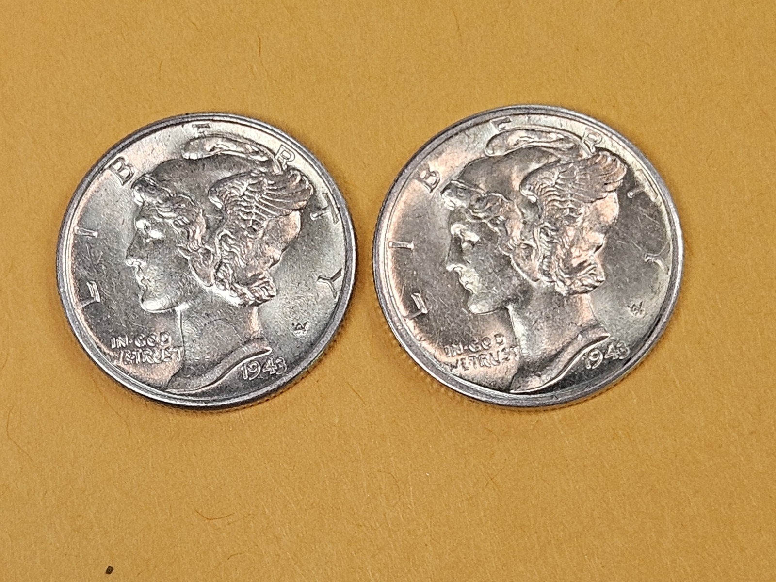 Two Choice Brilliant Uncirculated silver Mercury Dimes - 4