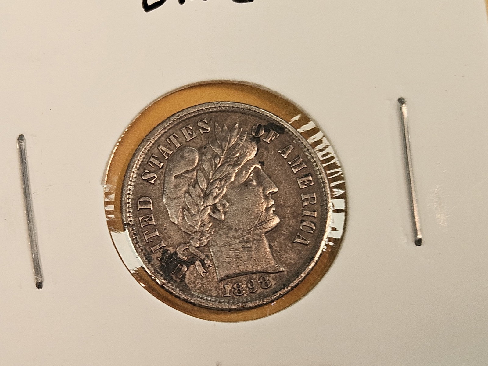 Six better grade Barber silver Dimes - 4