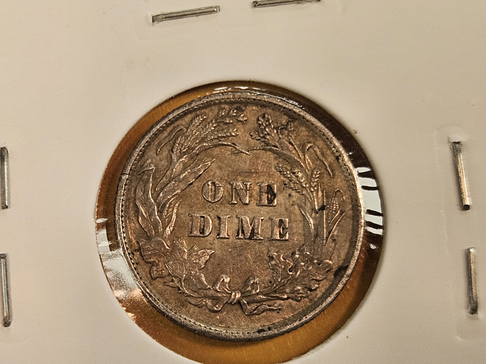 Six better grade Barber silver Dimes - 5