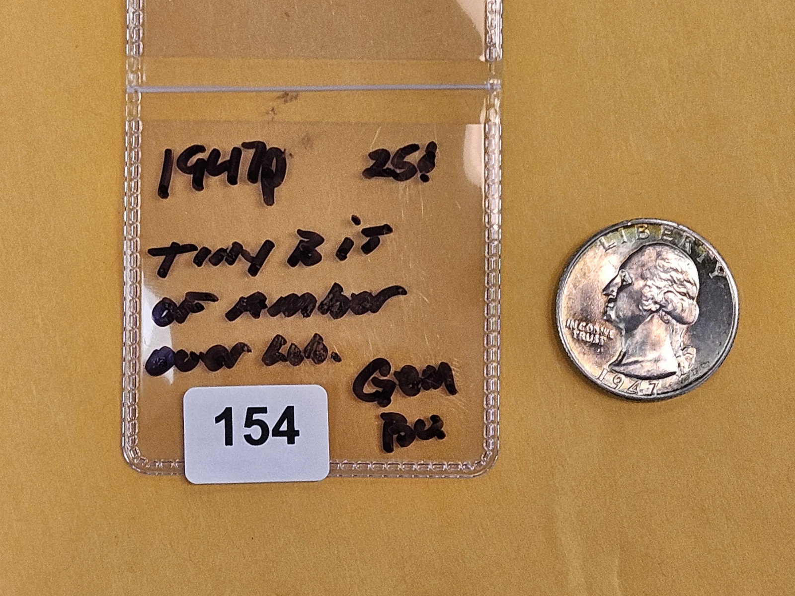 GEM Brilliant Uncirculated 1947 Washington Quarter - 2