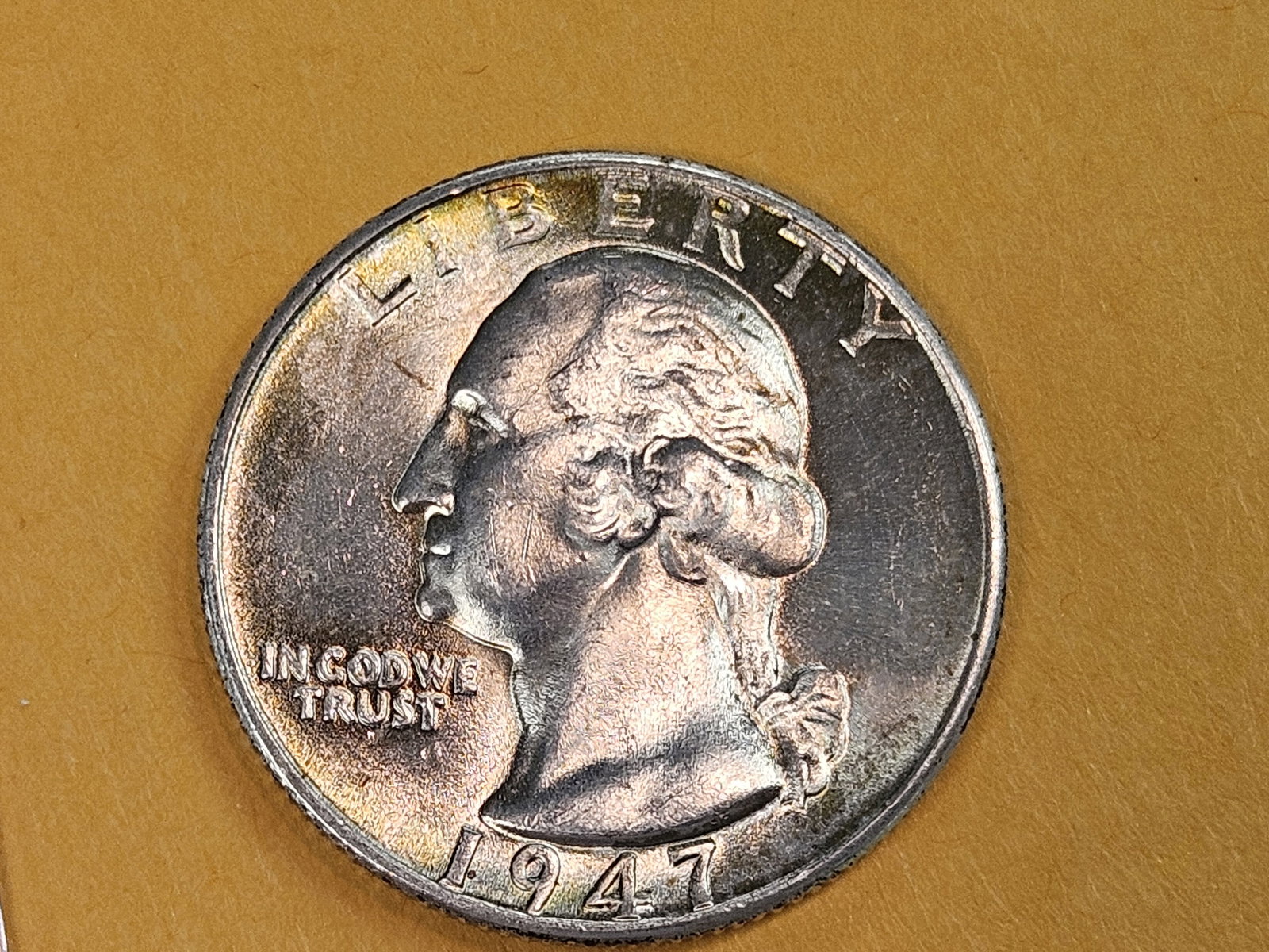 GEM Brilliant Uncirculated 1947 Washington Quarter - 4