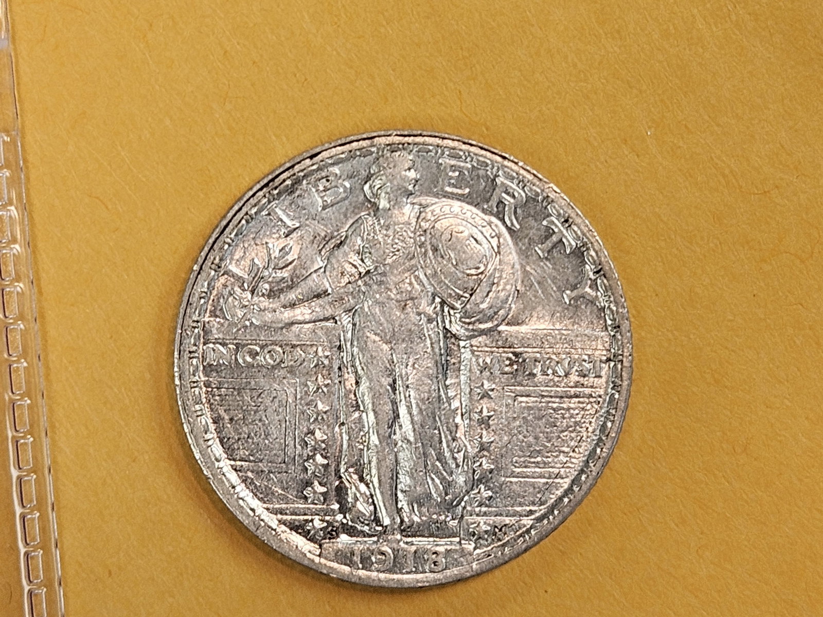 1918-S Standing Liberty Quarter in Bright About Uncirculated - 58 - 5