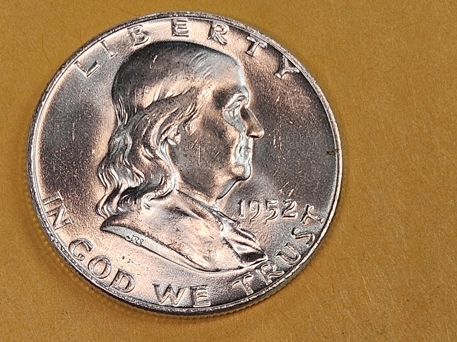 GEM Brilliant Uncirculated 1952-D Franklin Silver Half Dollar FBL - 3