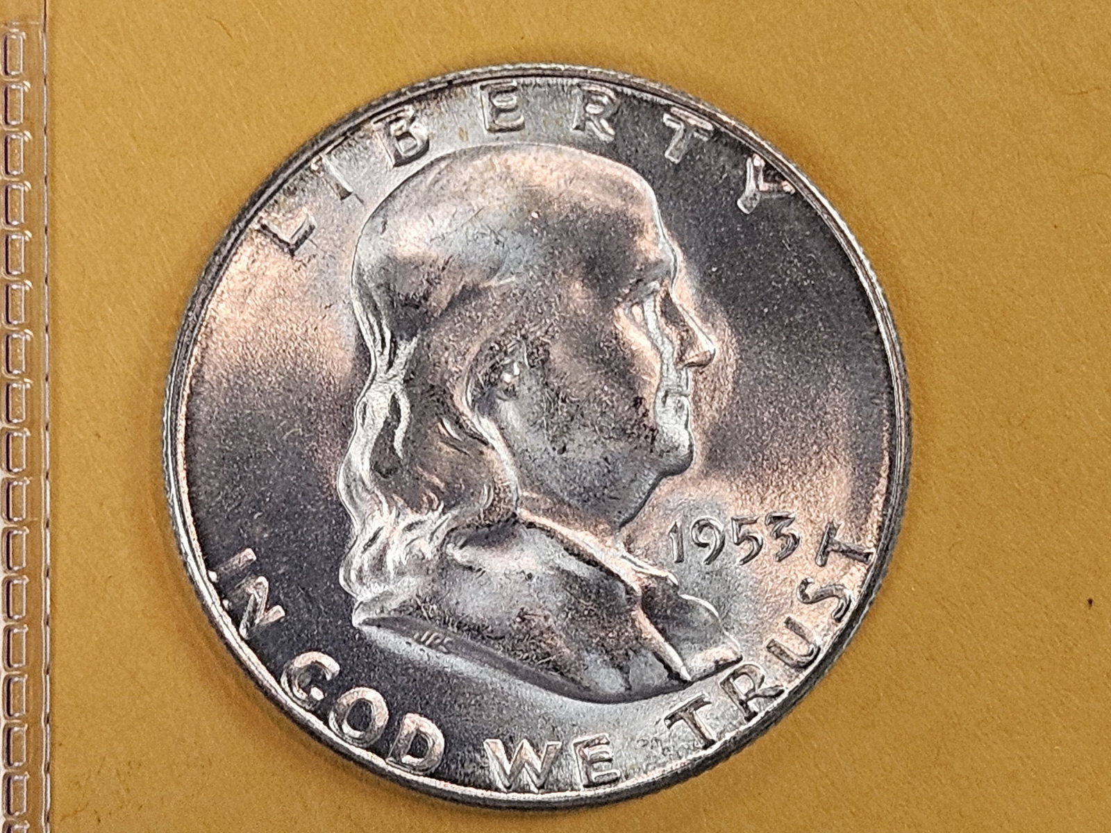 GEM Brilliant Uncirculated 1953-S Franklin Silver Half Dollar - 3