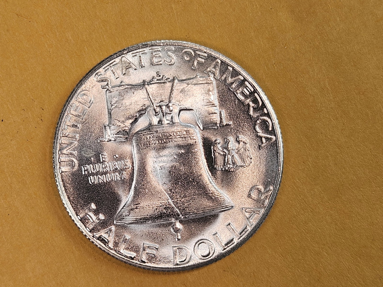Very Choice Brilliant Uncirculated 1952-S Franklin Silver Half Dollar - 5