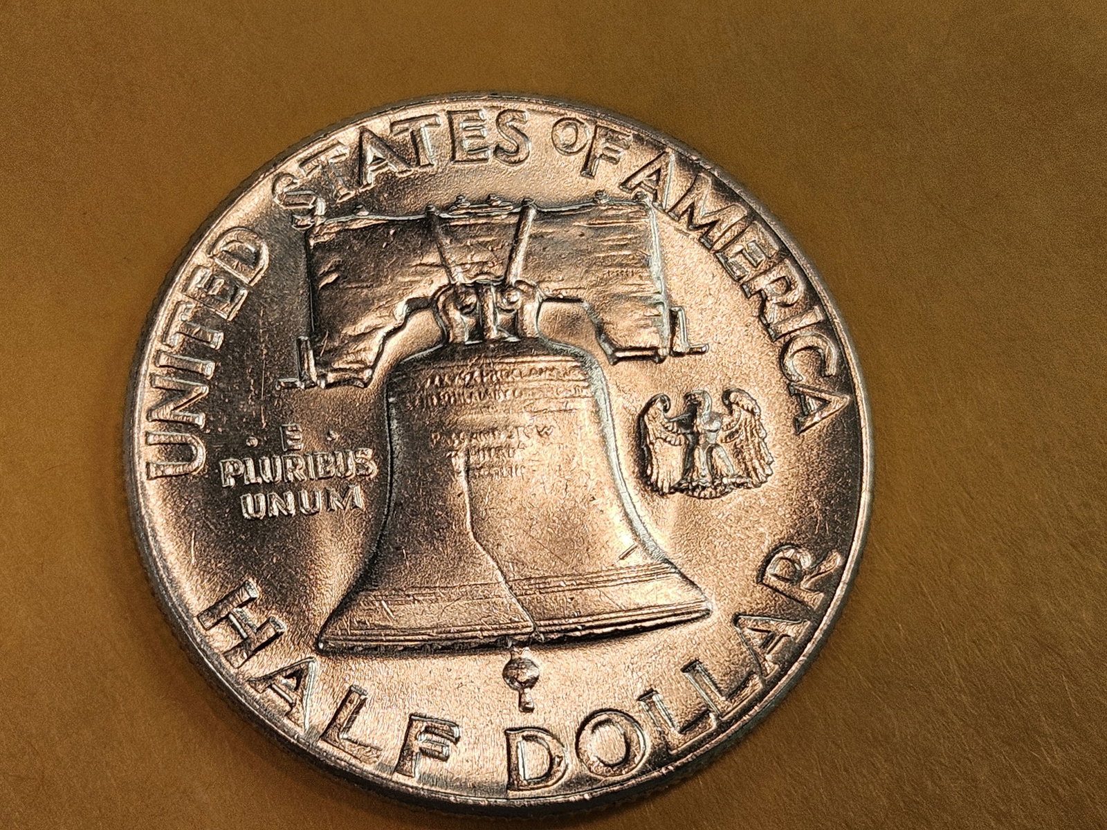 Choice Brilliant Uncirculated Plus 1949 Franklin Silver Half Dollar FBL - 4