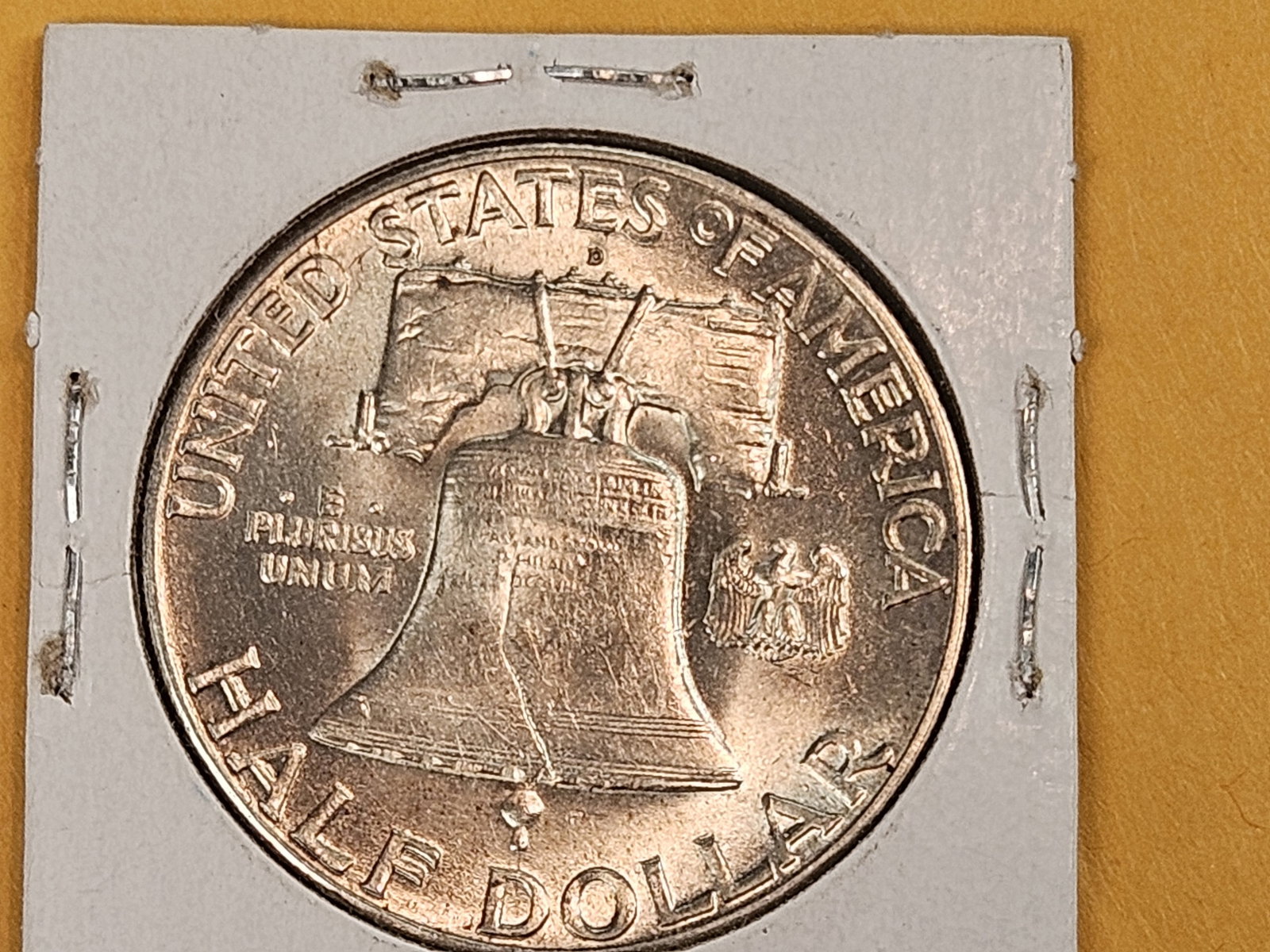 Choice Brilliant Uncirculated Plus 1948-D Franklin Silver Half Dollar FBL - 3