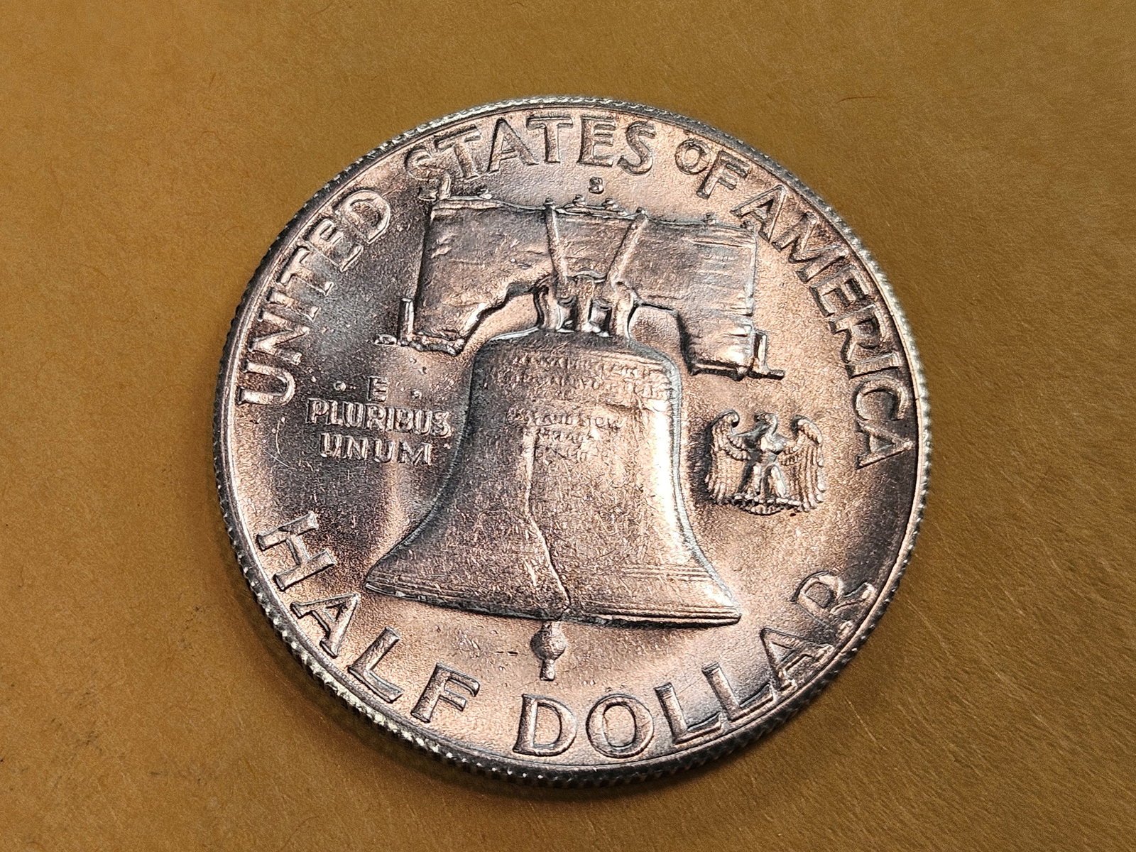 Choice Brilliant Uncirculated plus 1949-S Franklin silver Half Dollar - 5