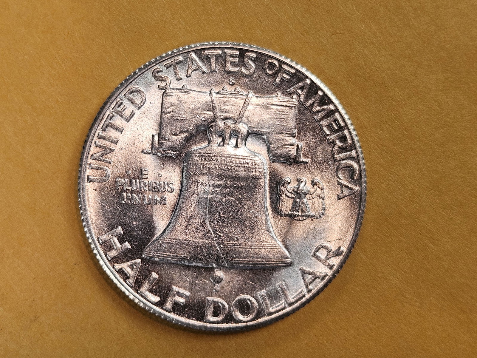 Choice Brilliant Uncirculated plus 1949-S Franklin silver Half Dollar - 6