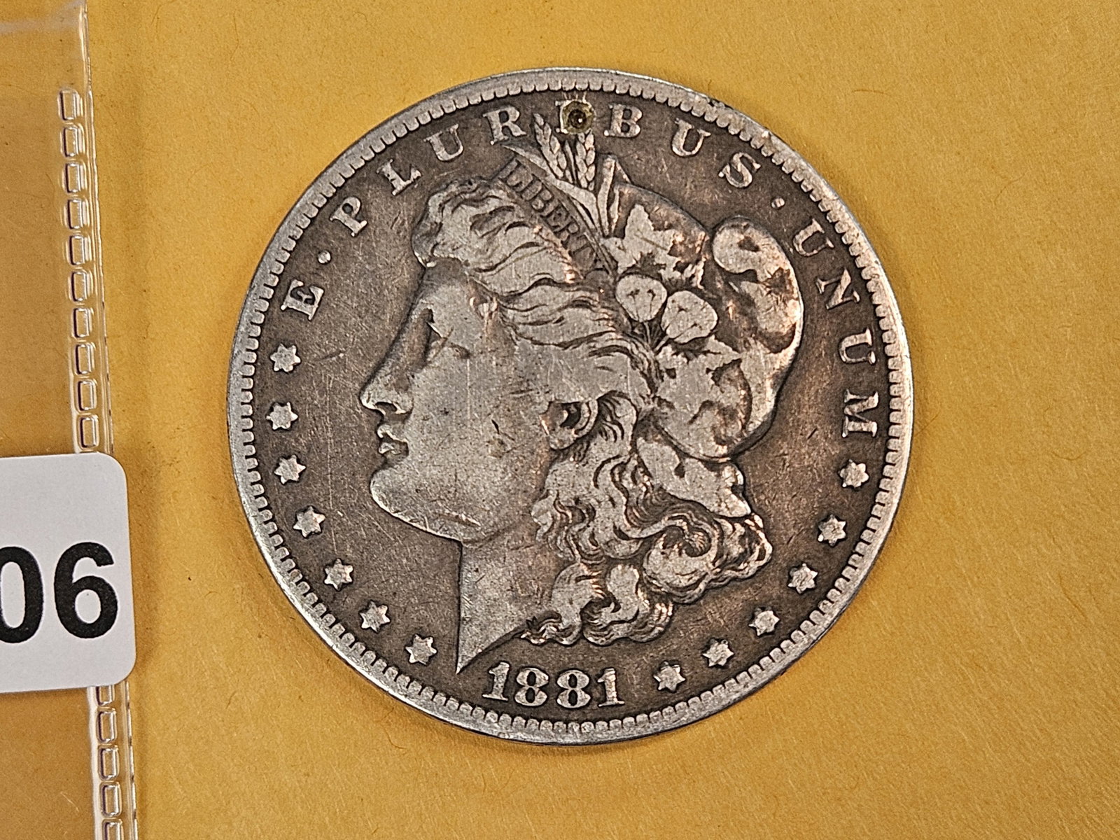 ** KEY DATE ** 1881-CC Morgan Dollar in Fine - details (1 of 3)