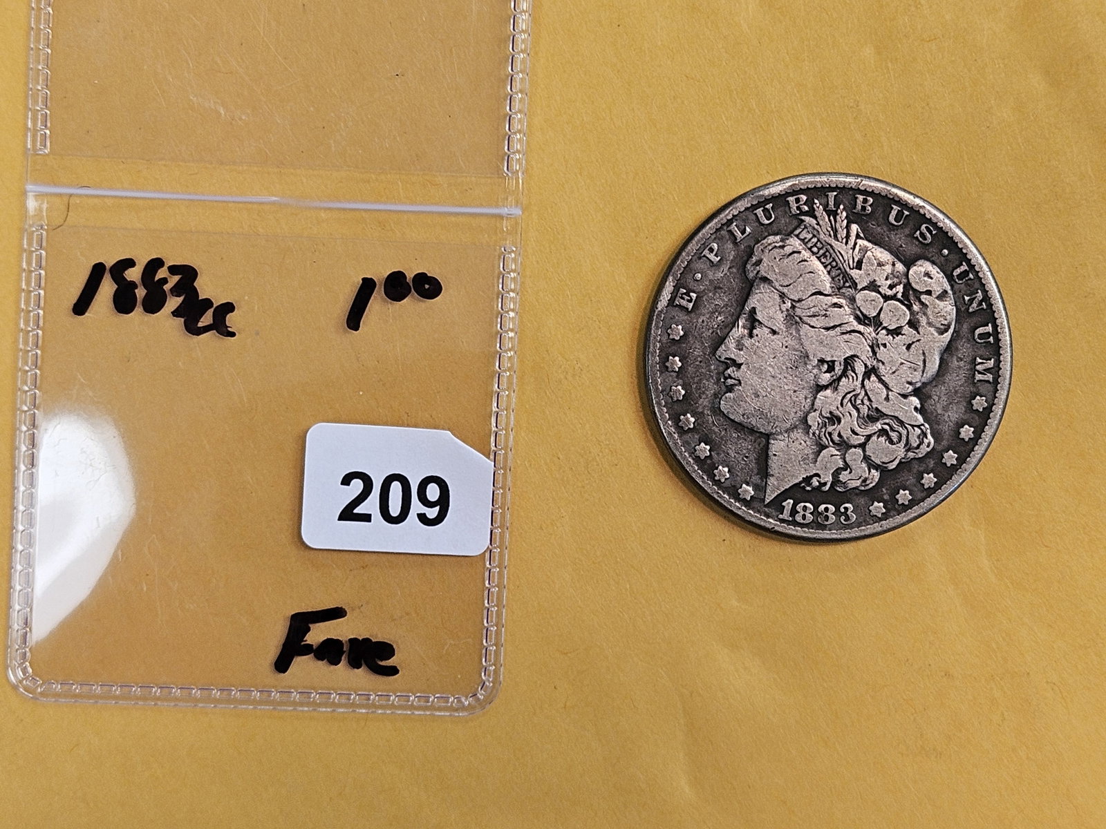 ** KEY DATE ** 1883-CC Morgan Dollar in Fine - 2