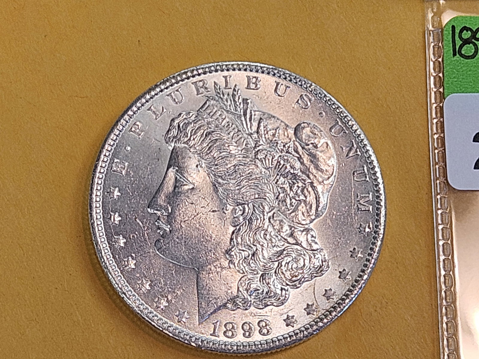 Brilliant Uncirculated 1898 Morgan Silver Dollar - 2