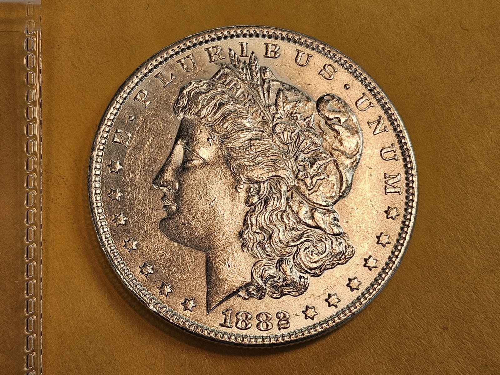 Choice Brilliant Uncirculated 1882 Morgan Silver Dollar - 3