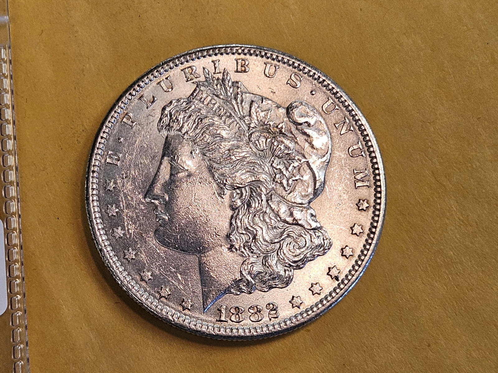 Brilliant Uncirculated plus 1882-S Morgan silver Dollar - 3