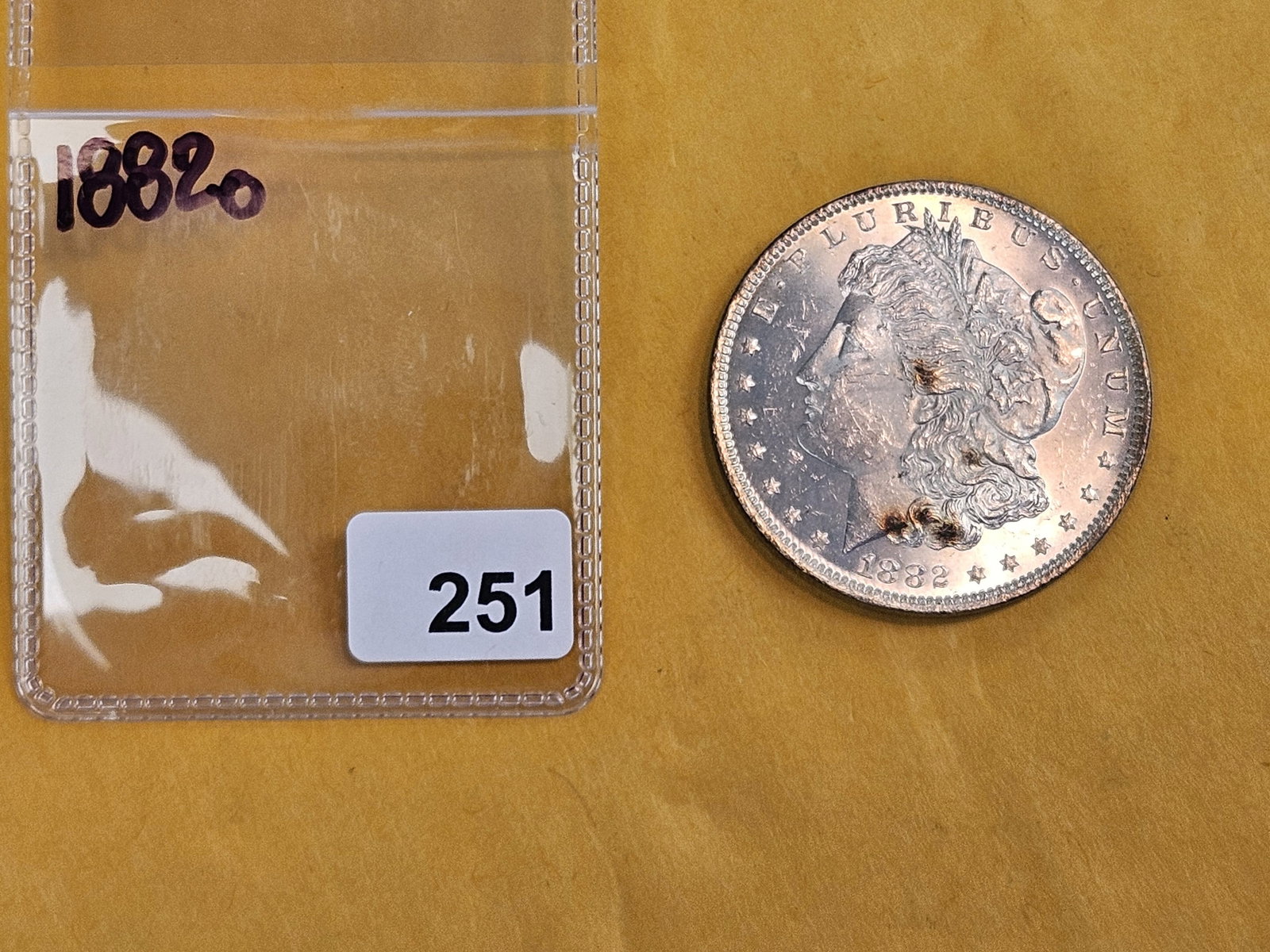 Very Choice Brilliant Uncirculated 1882-O Morgan Silver Dollar - 2