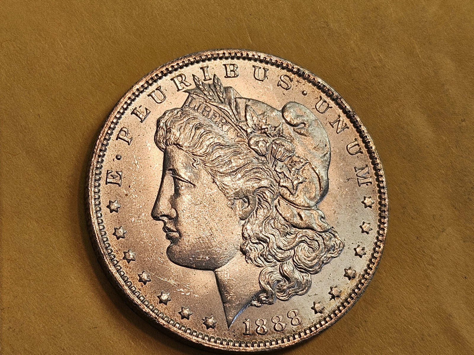 Very Choice Brilliant Uncirculated 1888-O Morgan Silver Dollar - 4