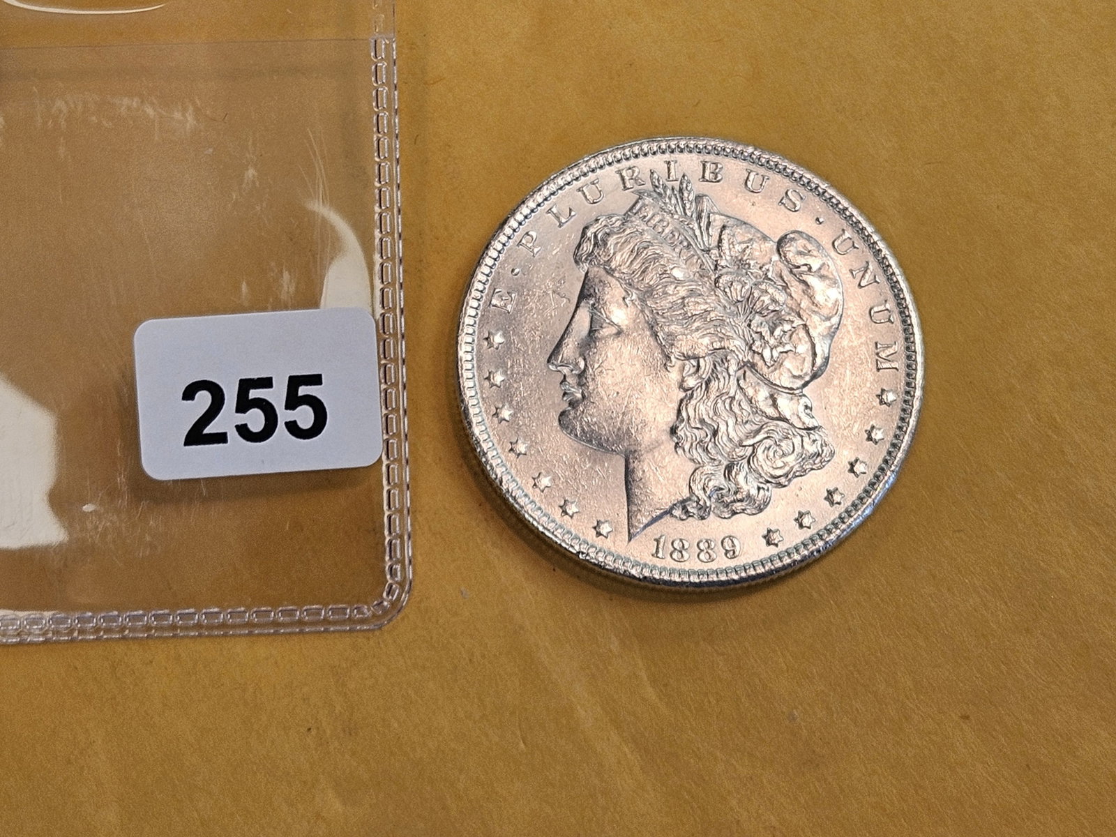 Choice Brilliant Uncirculated Plus 1889 Morgan Silver Dollar - 2