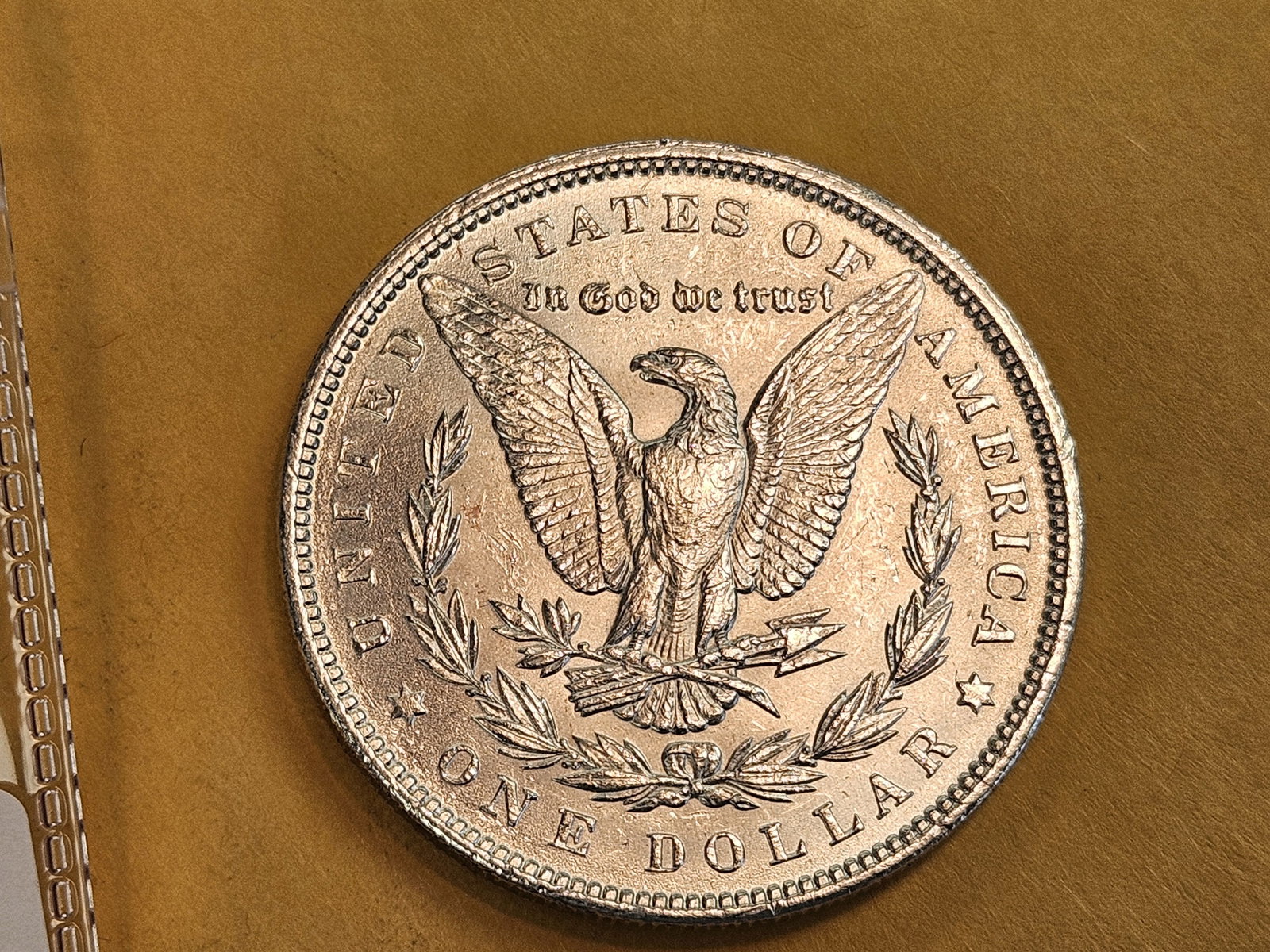 Choice Brilliant Uncirculated Plus 1889 Morgan Silver Dollar - 3