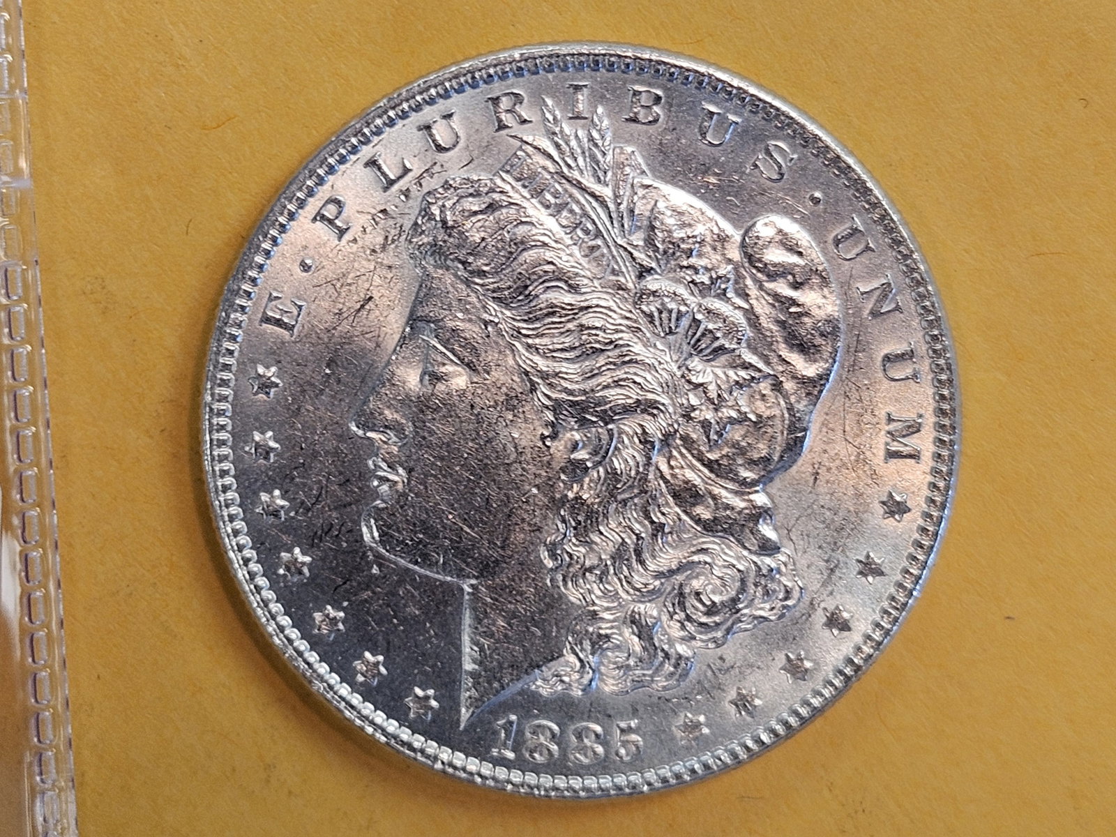 Choice Brilliant Uncirculated Plus 1885 Morgan Silver Dollar (1 of 4)