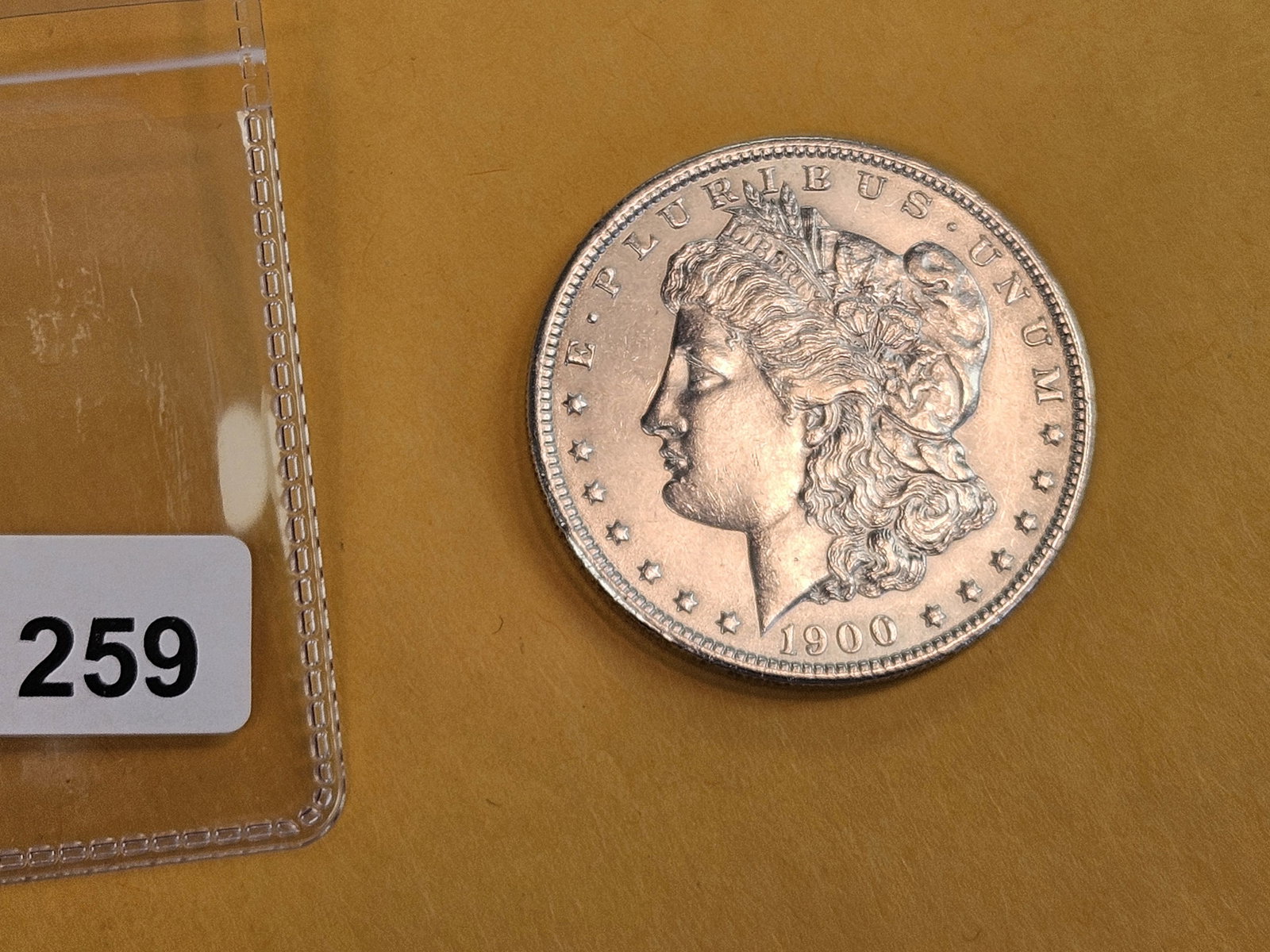 Choice Brilliant Uncirculated Plus 1900 Morgan Silver Dollar - 2