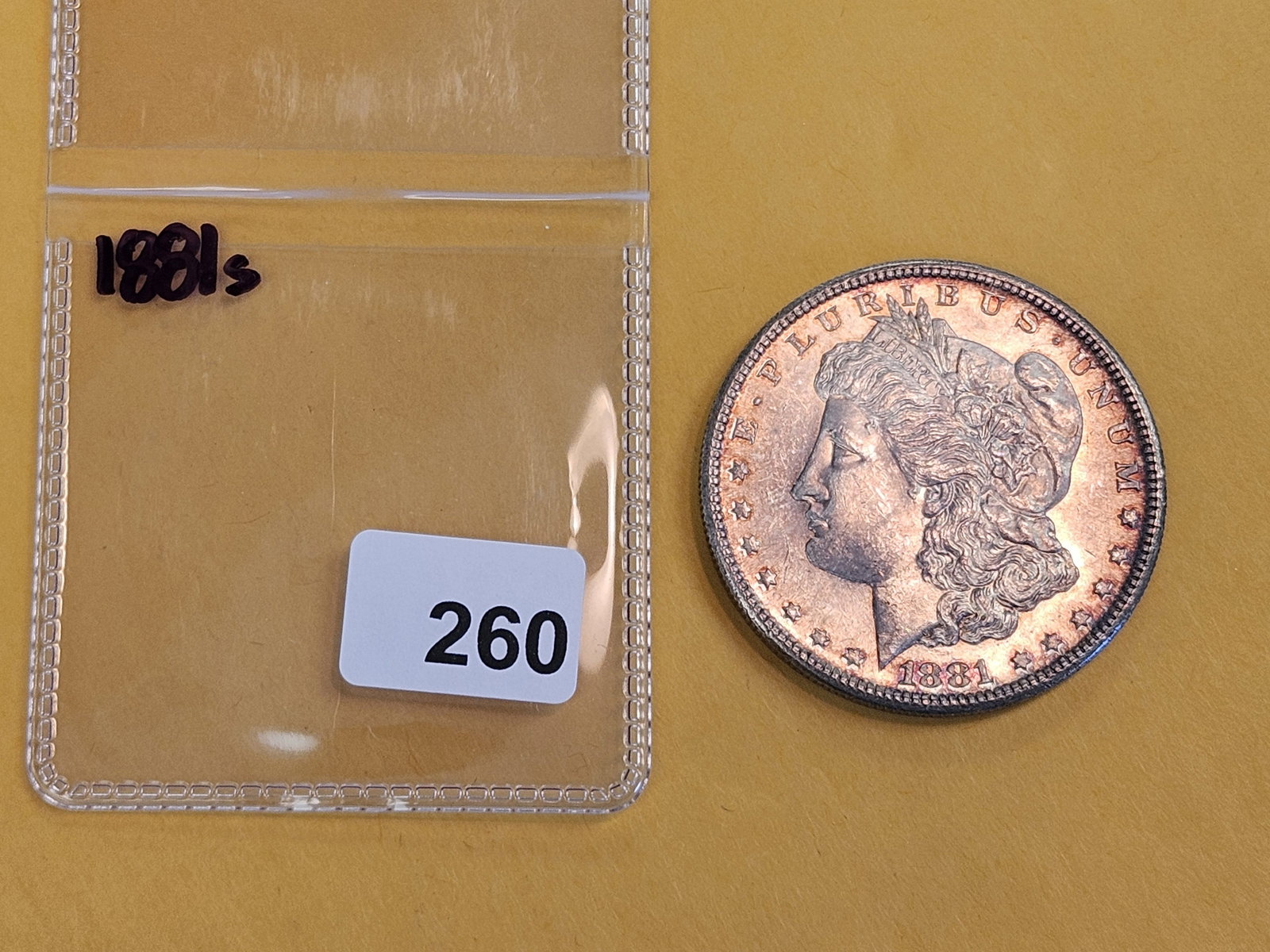 Choice Brilliant Uncirculated Plus 1881-S Morgan Silver Dollar - 2