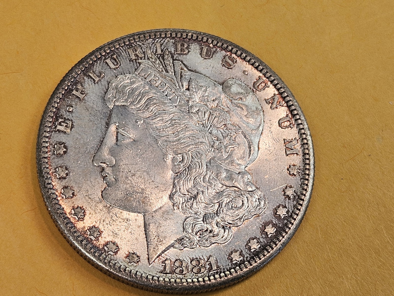 Choice Brilliant Uncirculated Plus 1881-S Morgan Silver Dollar - 3