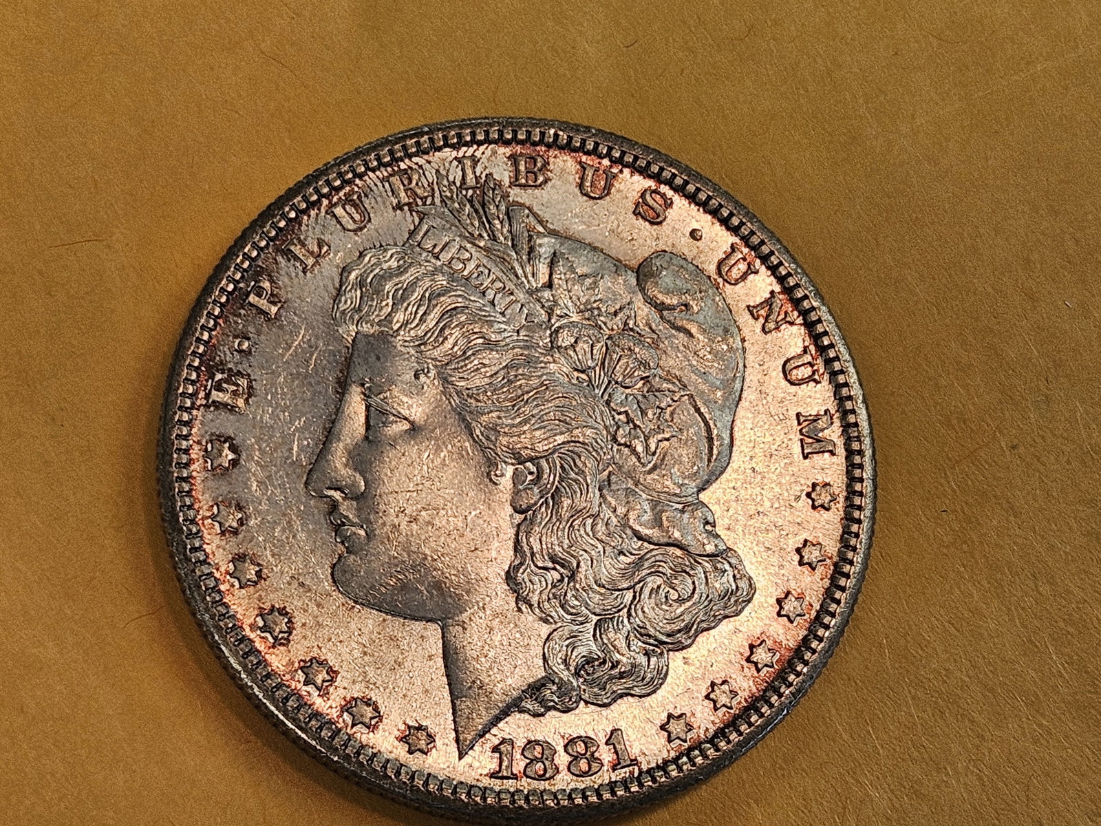 Choice Brilliant Uncirculated Plus 1881-S Morgan Silver Dollar - 4