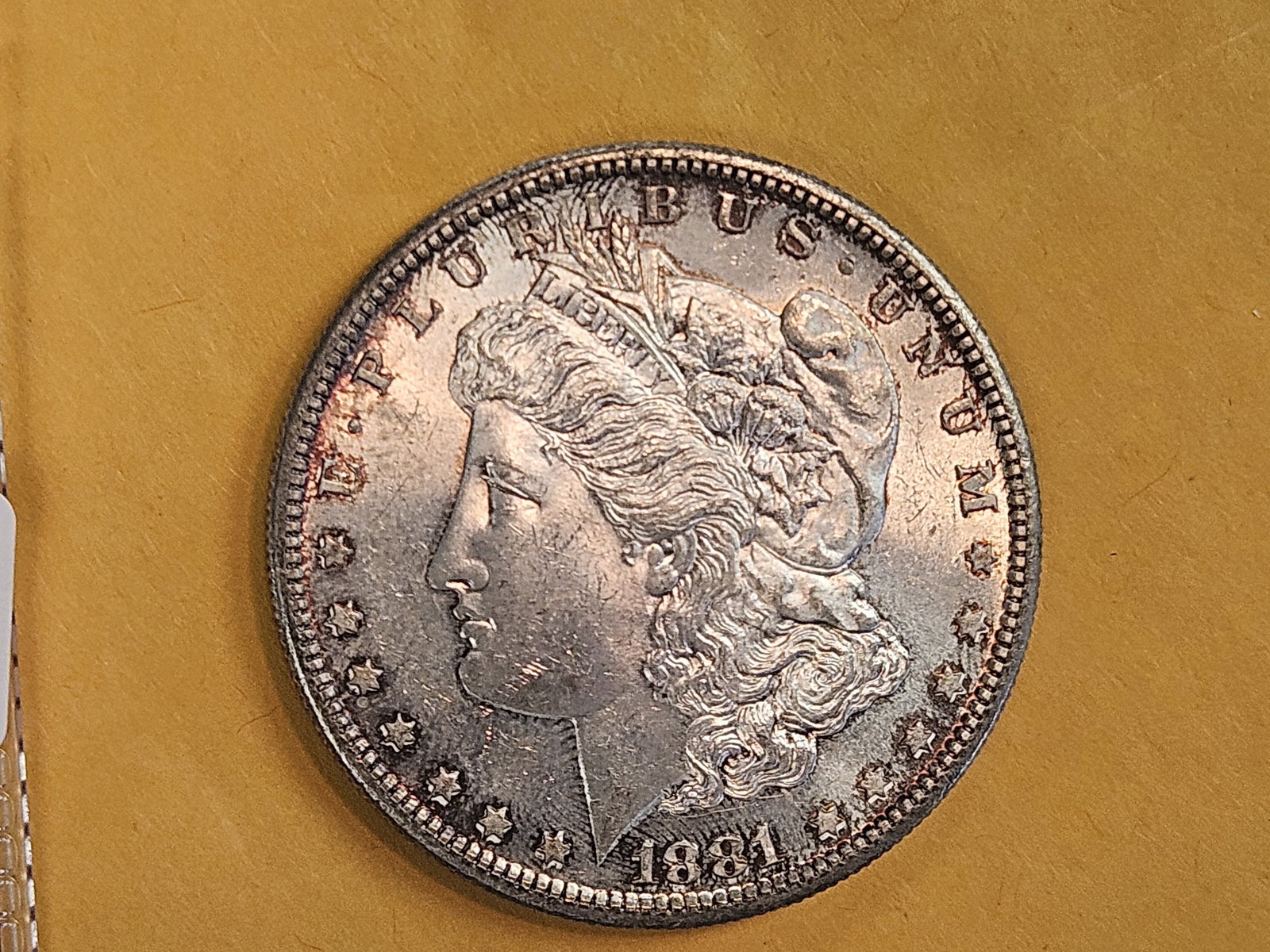 Choice Brilliant Uncirculated Plus 1881-S Morgan Silver Dollar - 6