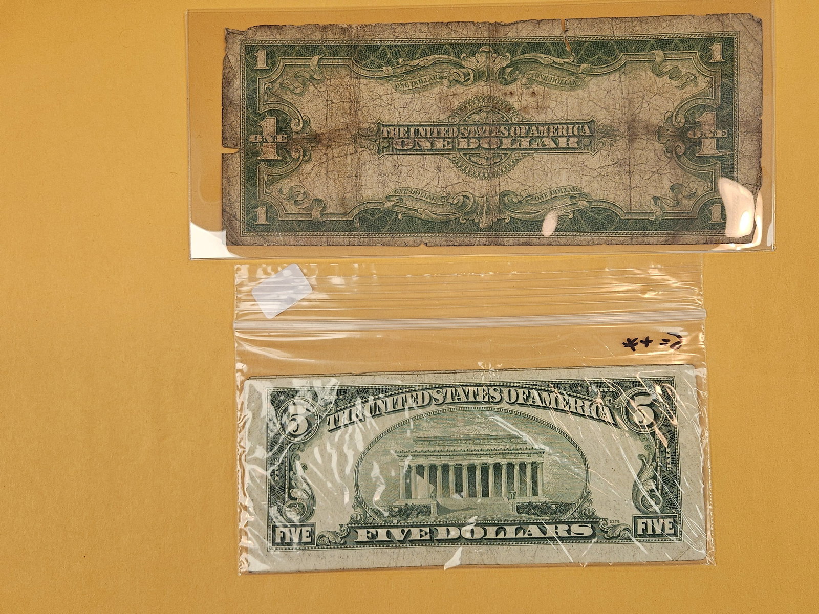 Five $5 Dollar Silver Certificate STAR Replacement Dollars - 2