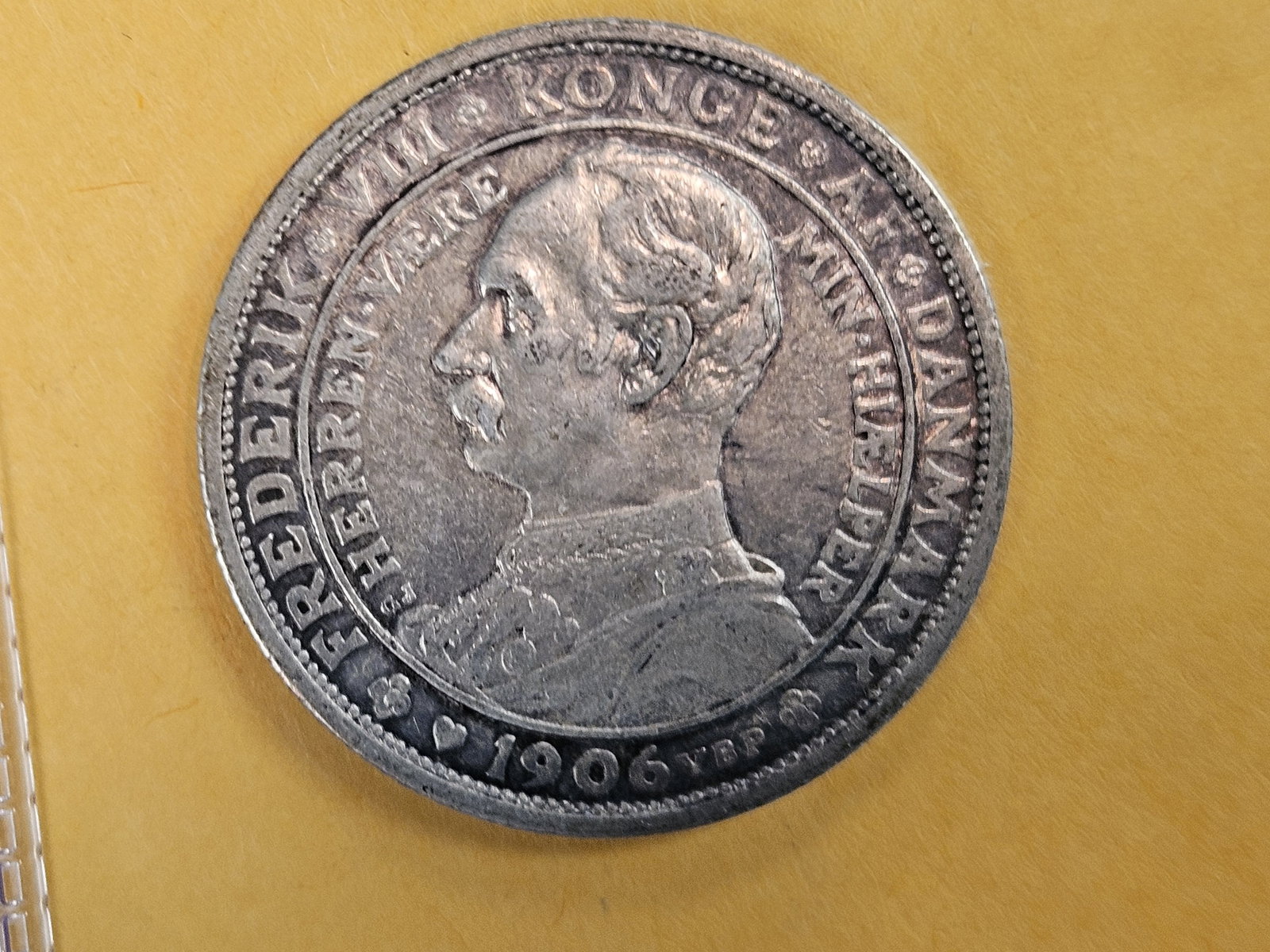1906 Denmark silver 2 kroner in Extra Fine - 3