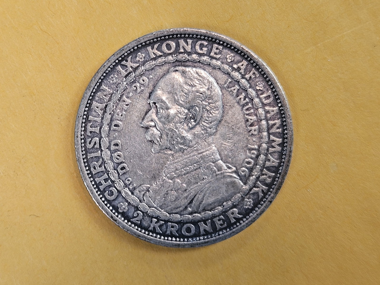 1906 Denmark silver 2 kroner in Extra Fine - 5