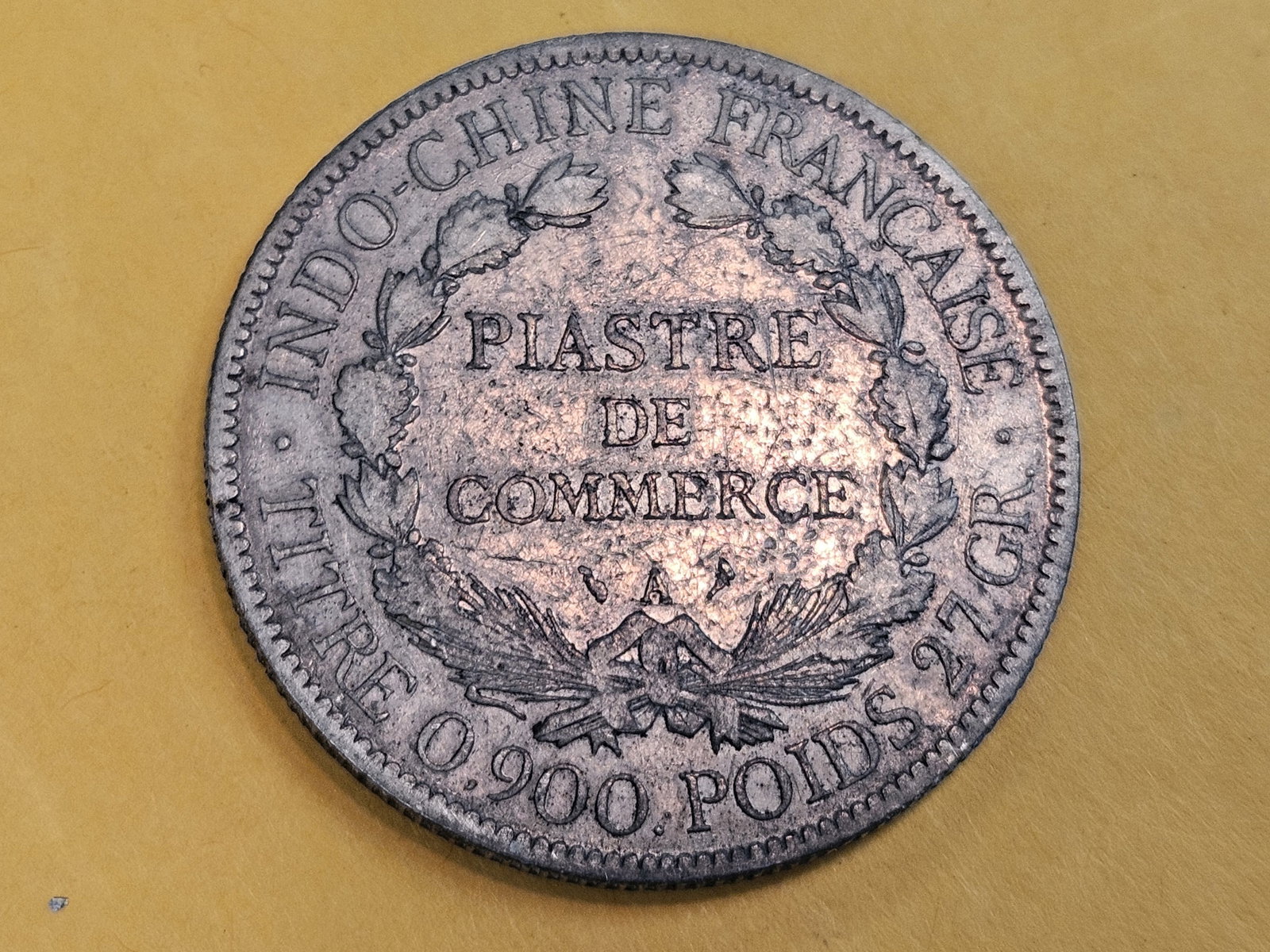 1904 French-IndoChina 1 piastre in Very Fine - 4