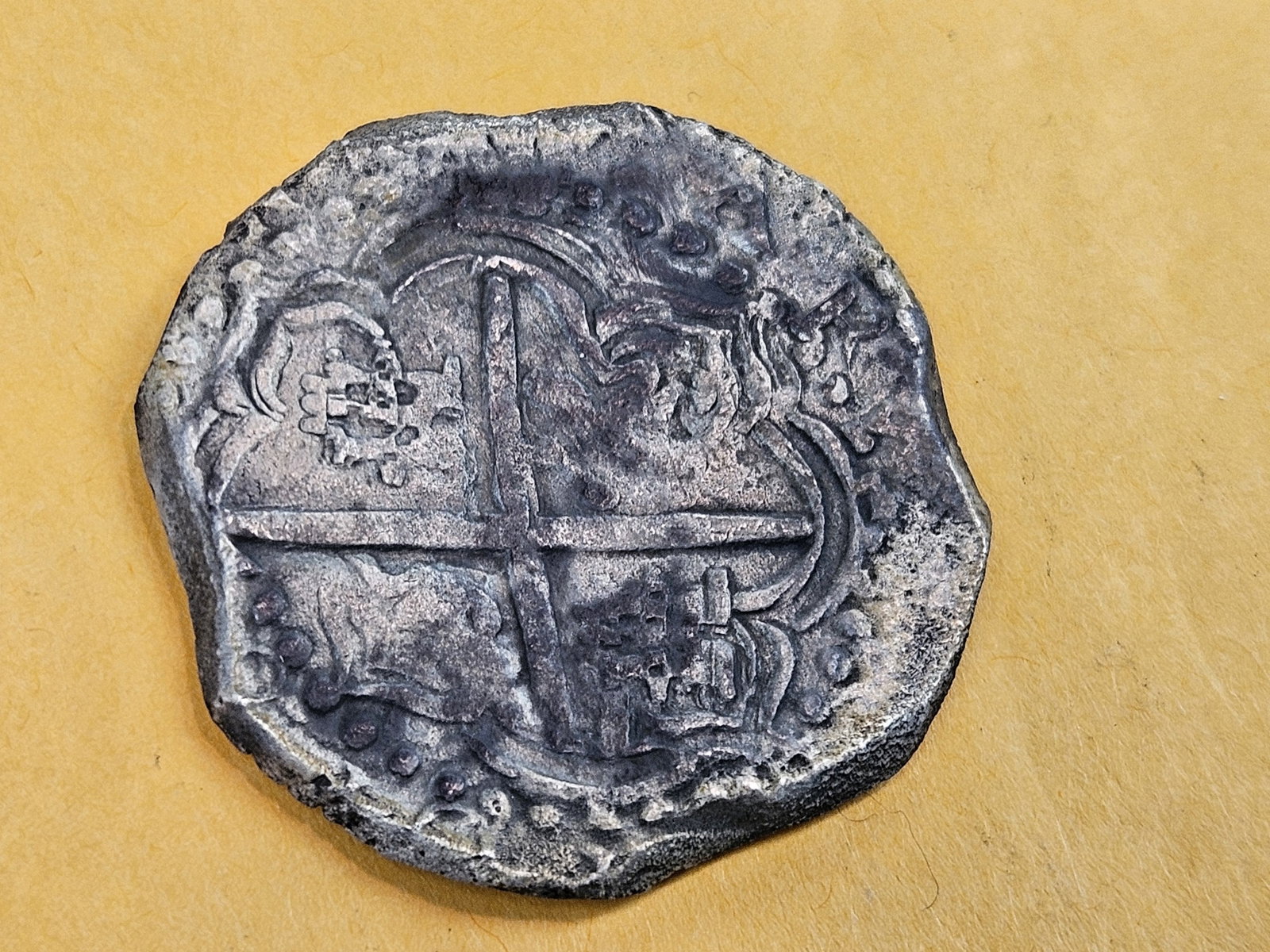 17th Century silver 8 real cob - 3