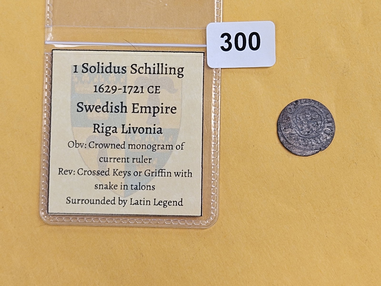 MEDIEVAL! 1629 - 1721 1 Solidus Schilling - 2