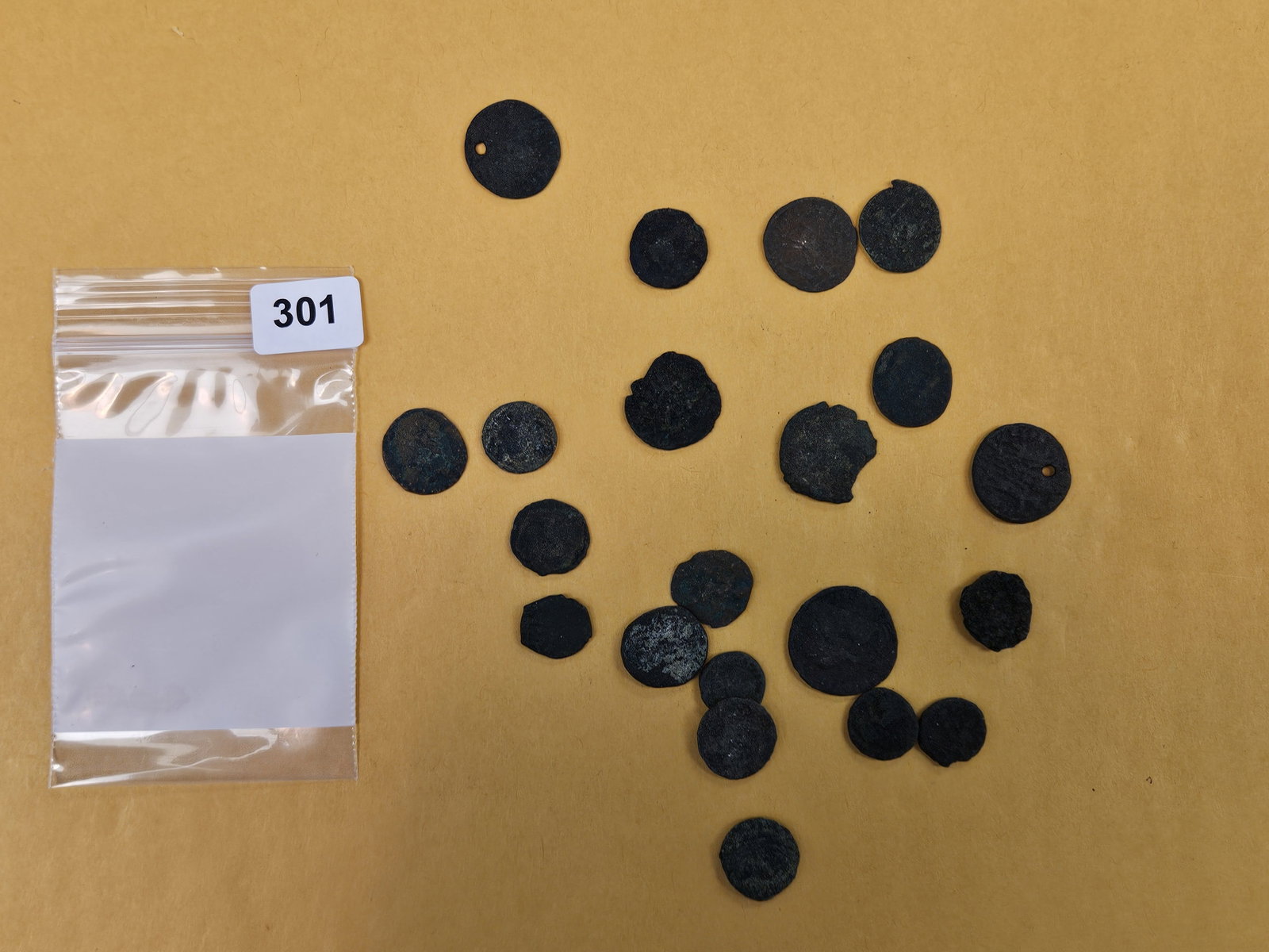 ANCIENTS! Twenty-one Ancient bronze coins: In need of conservation
