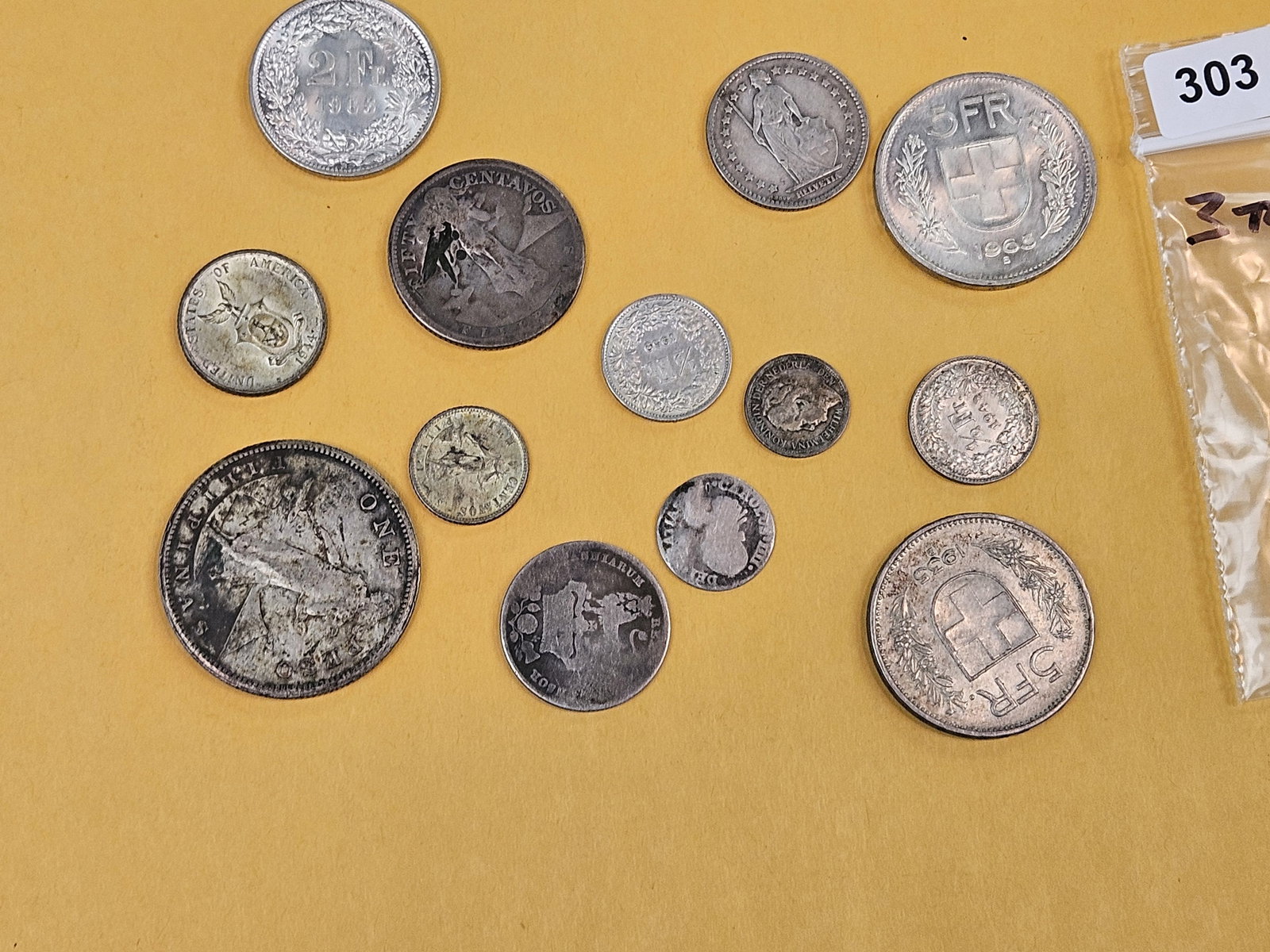 Bag of silver World Coins - 2