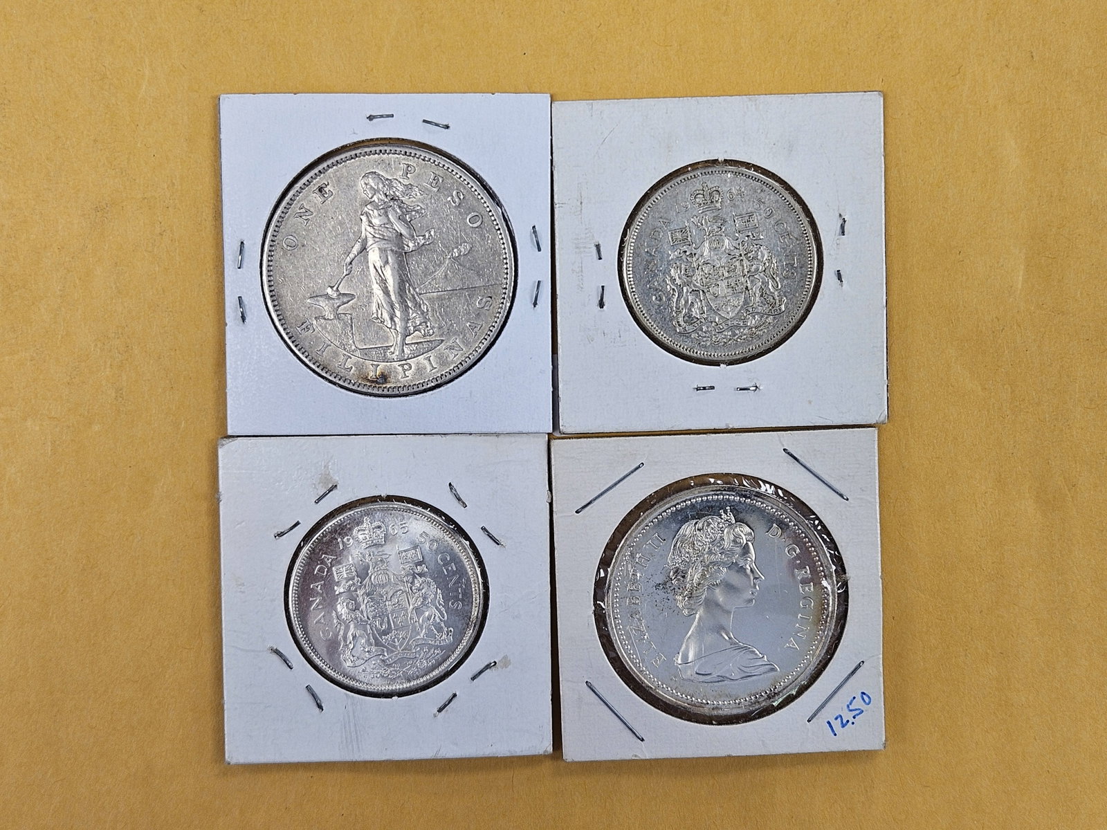 Four mixed Silver World Coins - 2