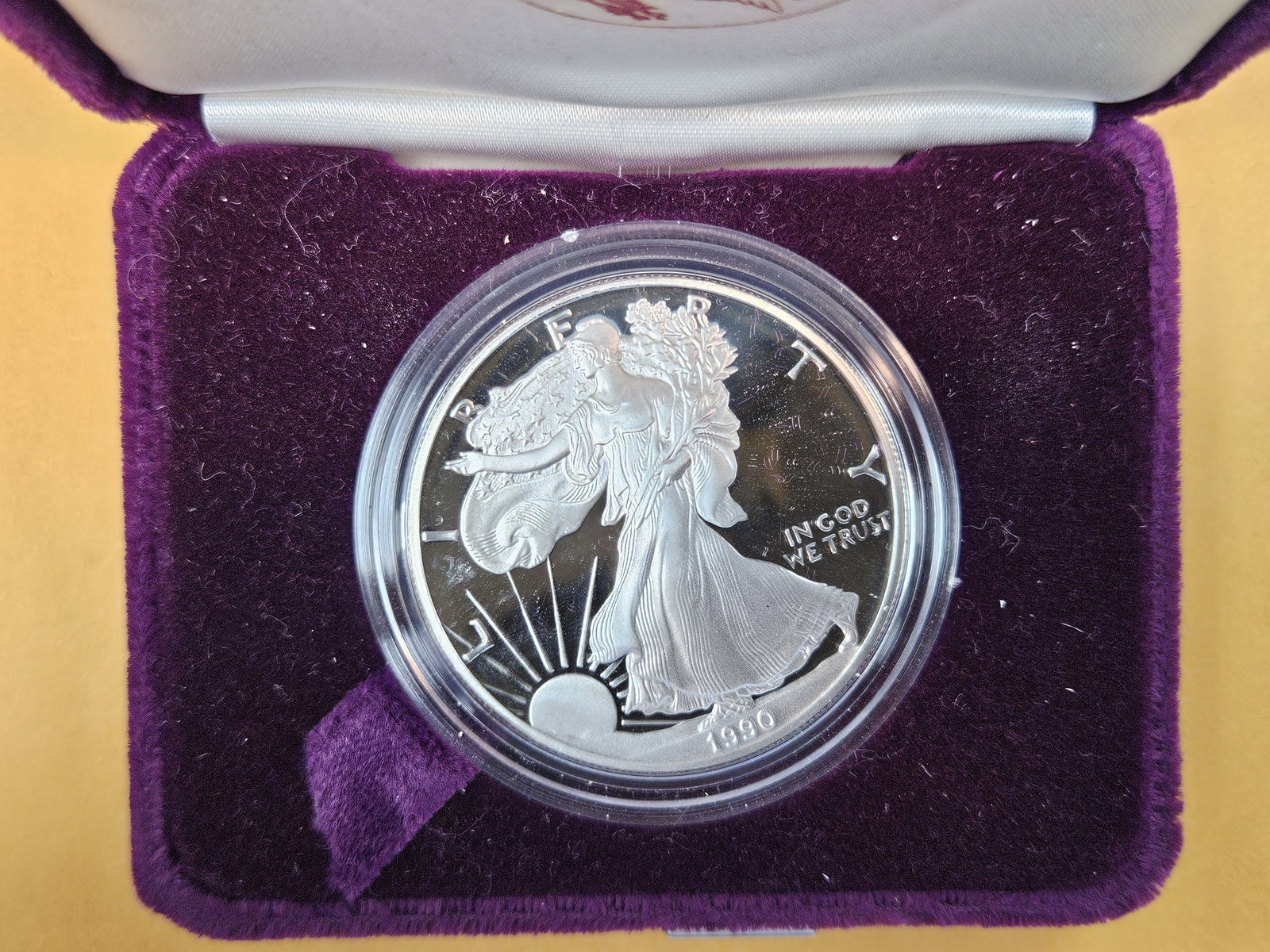 GEM Proof Deep Cameo 1990 American Silver Eagle - 2