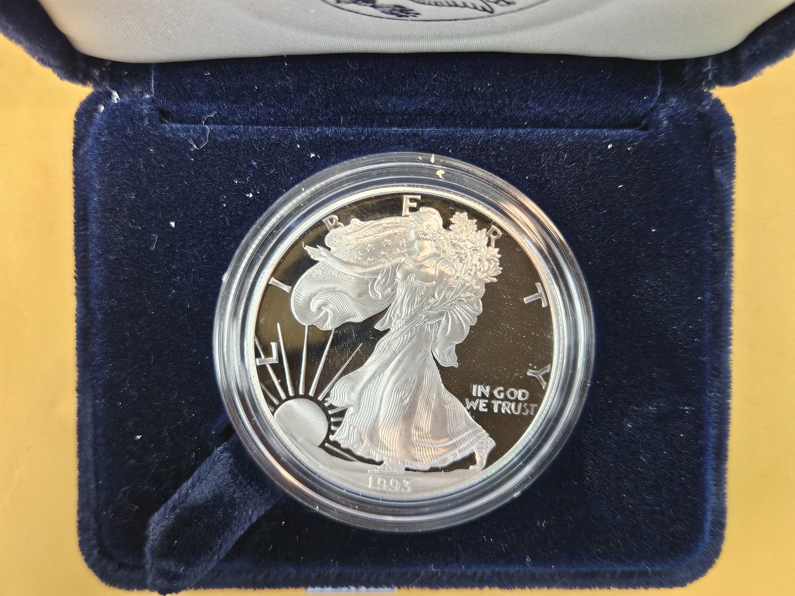 Semi-Key GEM Proof Deep Cameo 1993 American Silver Eagle - 2