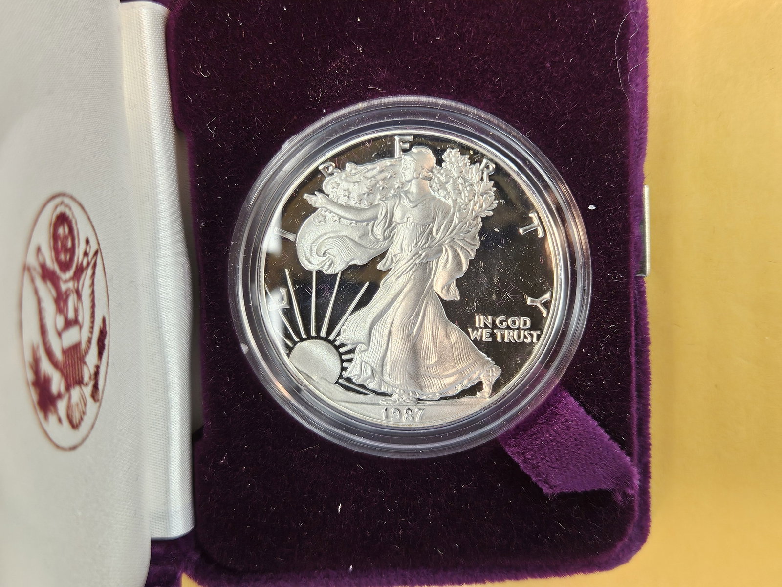 GEM Proof Deep Cameo 1987 American Silver Eagle - 2