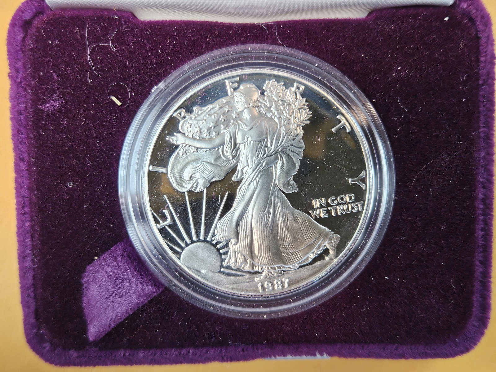 GEM Proof Deep Cameo 1987 American Silver Eagle - 2